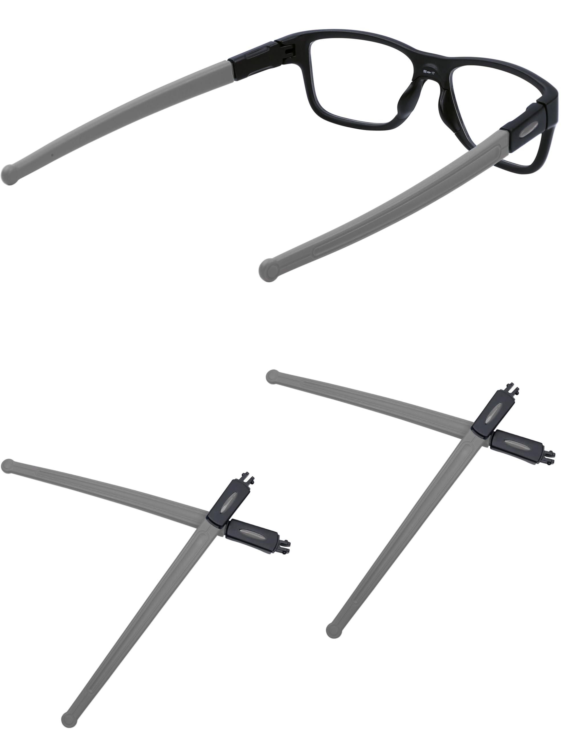 MYCOURAG patillas de repuesto para Oakley Marshal OX8091, ajuste perfecto.