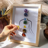 MYDAYS&DESIGN marco con amatista y 7 chakras para decoración serena.