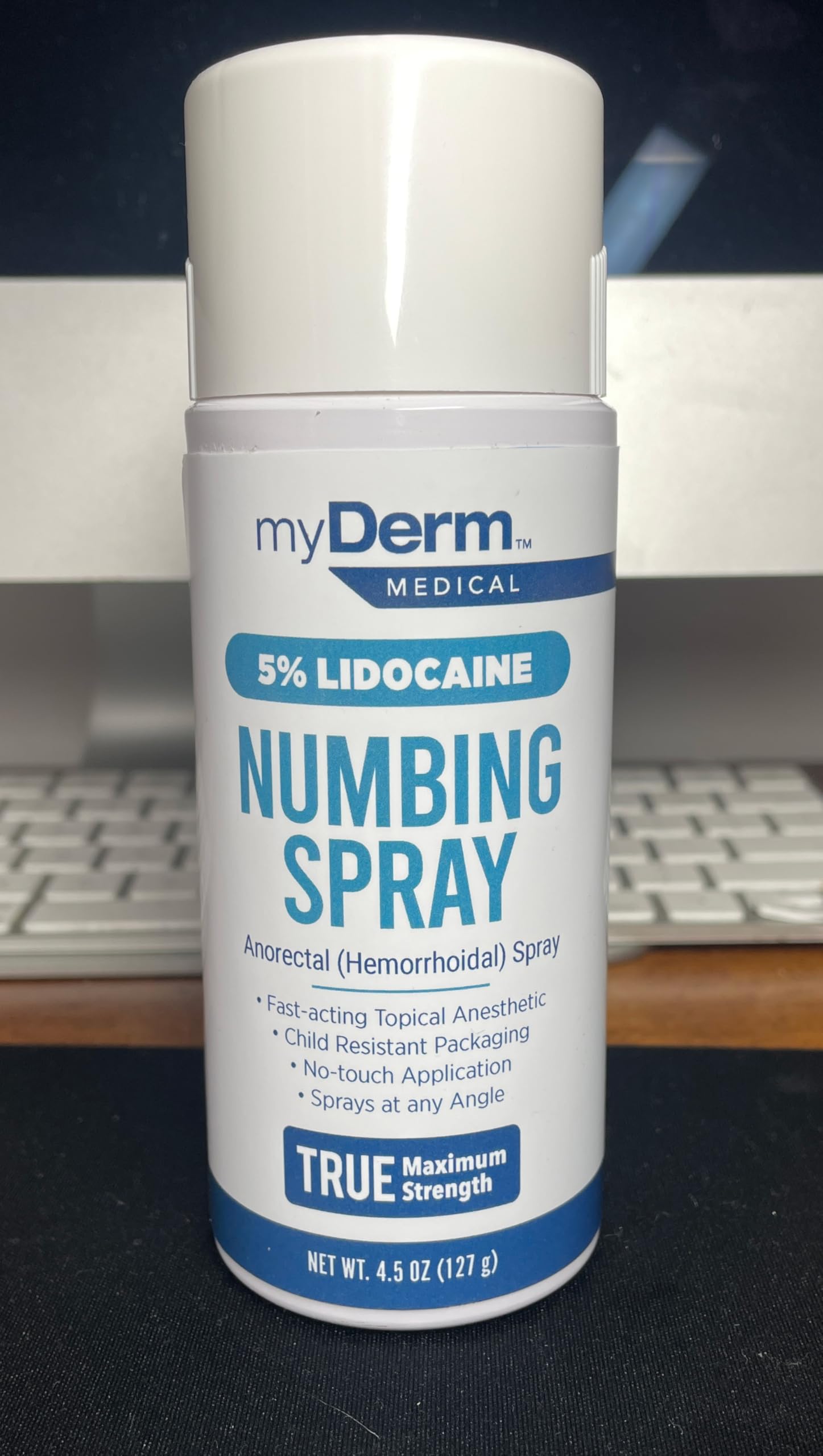 Doble pack Myderm Numbing Spray para uso sostenido en casa.