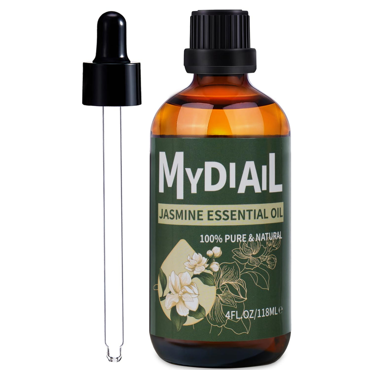 MYDIAIL Jazmín: frasco con gotero para difusores y aromaterapia