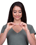 Tira de prueba de saliva MyFitStrip para evaluar salud oral.