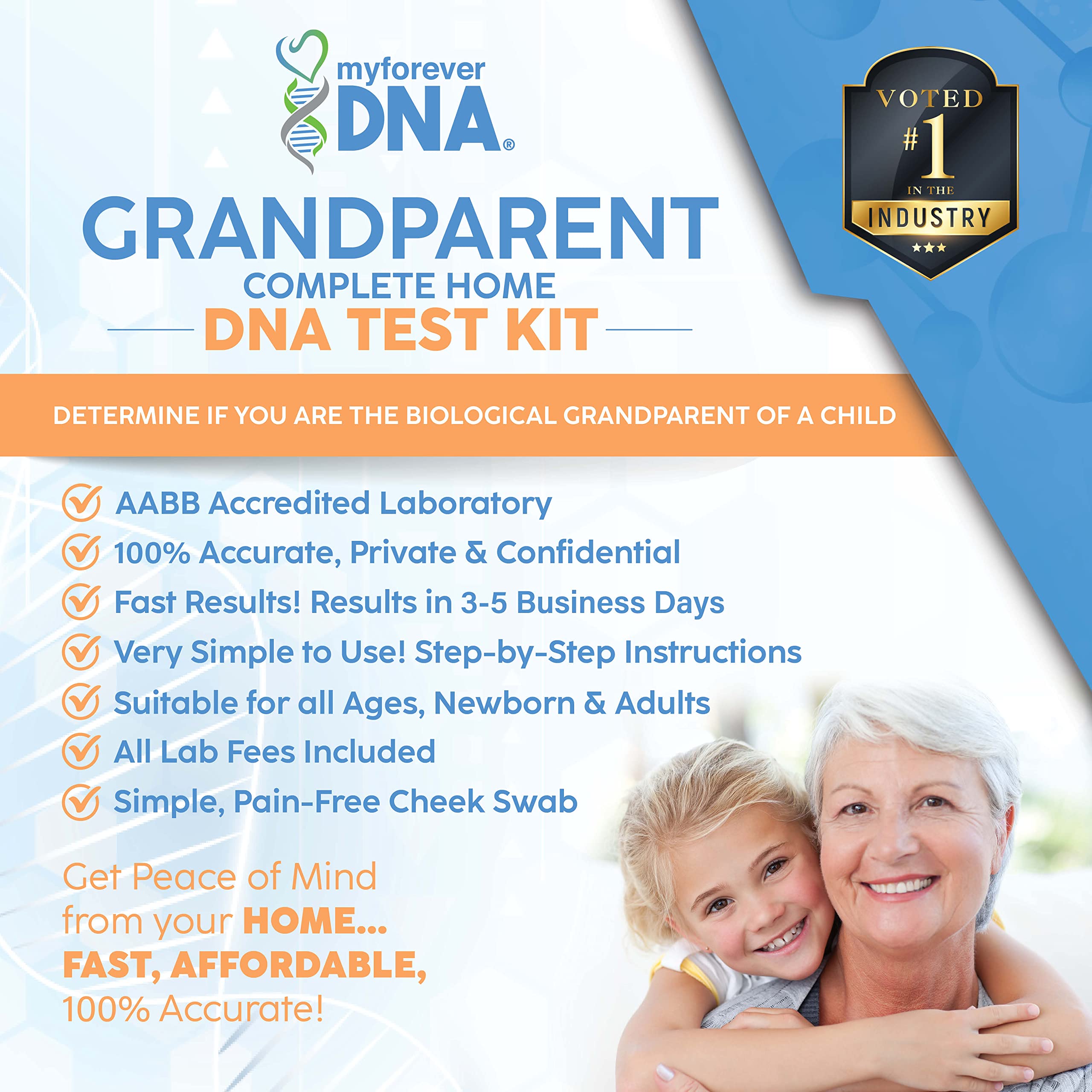 My Forever DNA muestra de mejilla esterilizada para análisis no invasivo y preciso.