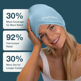 Gorra con 30% más gel de MyHalos para enfriamiento profundo.