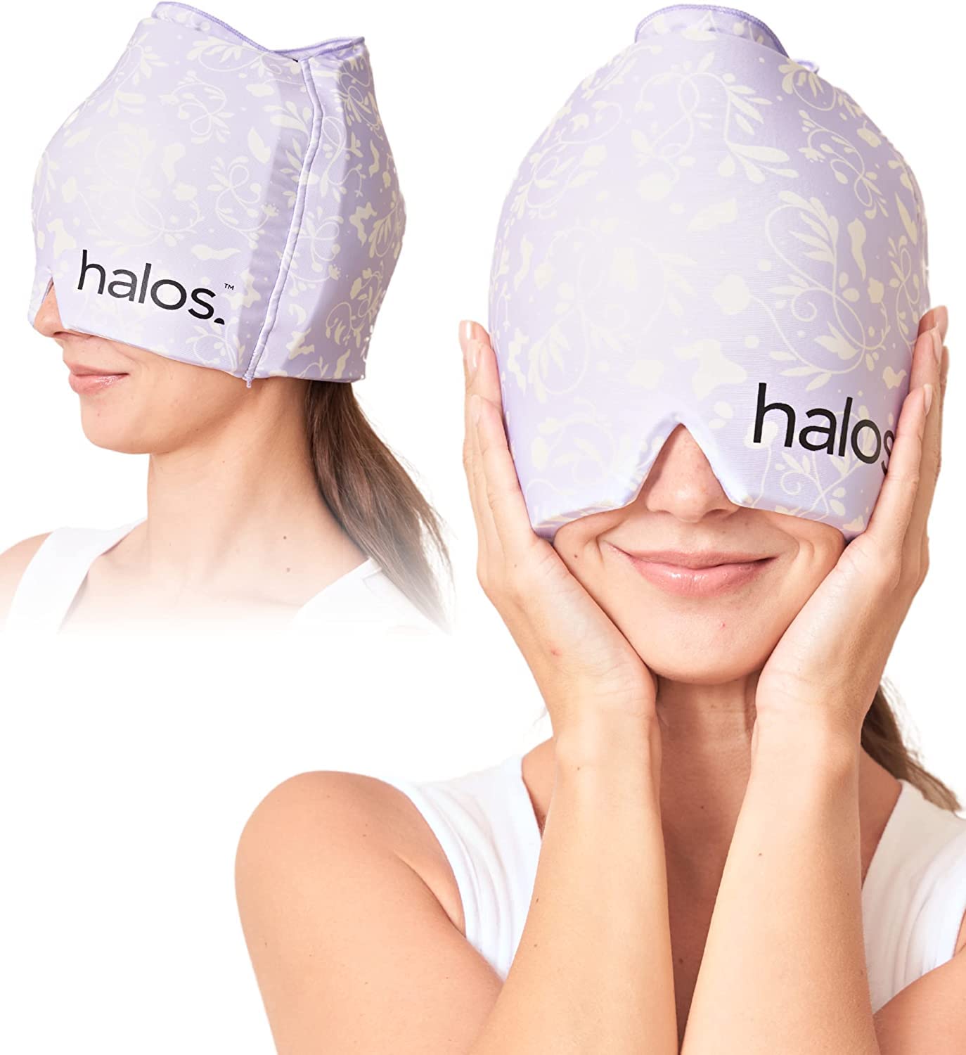 Gorro MyHalos Migraña con enfriamiento prolongado para alivio cómodo