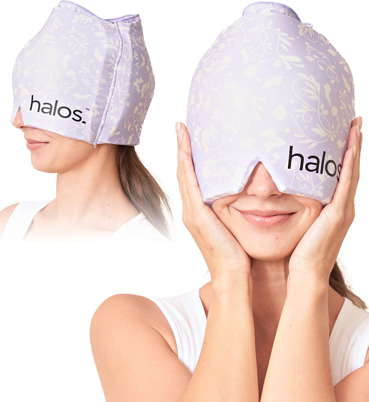 Gorro MyHalos Migraña con enfriamiento prolongado para alivio cómodo