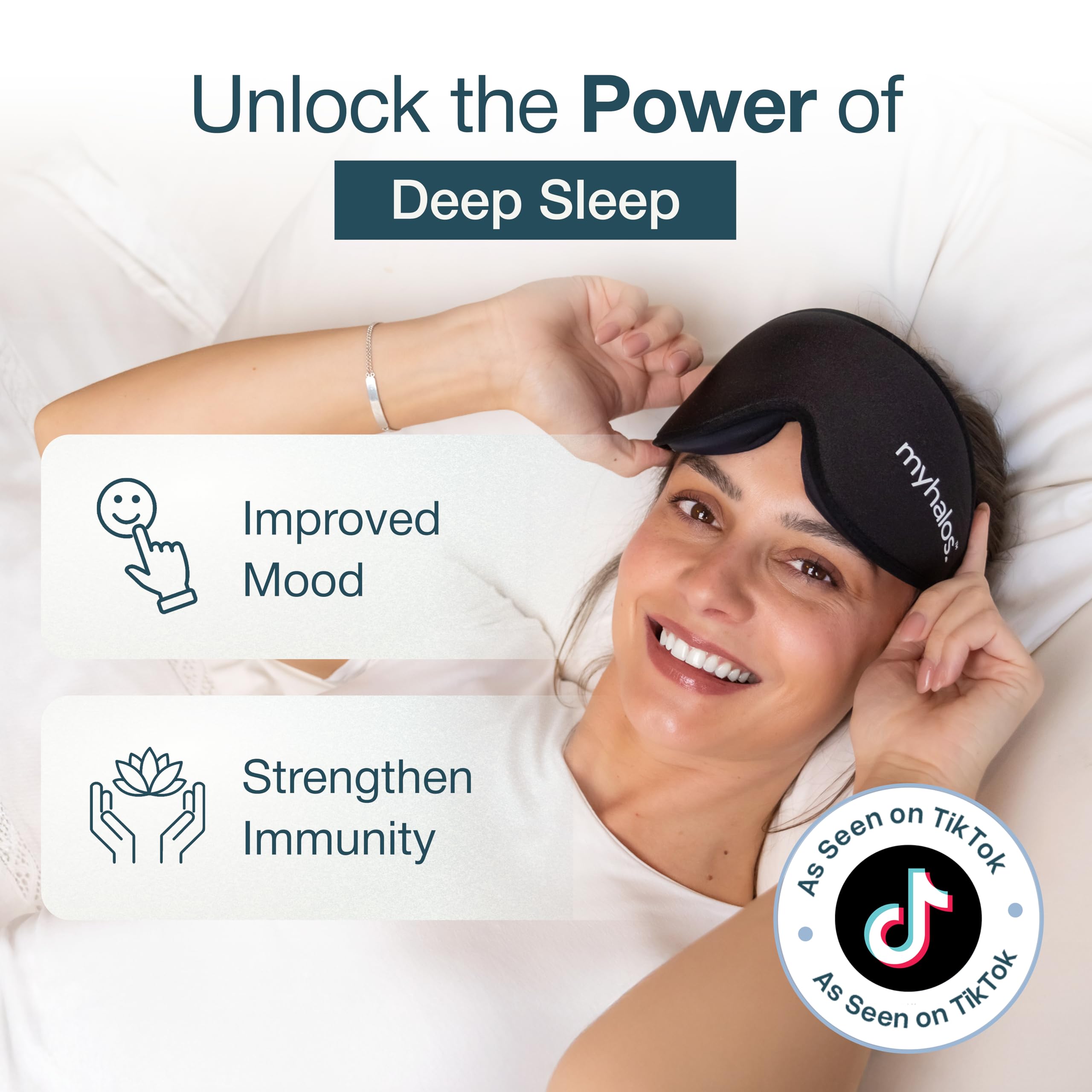 myhalos mascarilla sueño bloqueo total de luz para dormir mejor en cualquier entorno