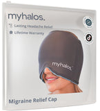 Diseño de Gorra MyHalos sin cierres para uso cómodo.
