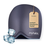 Gorra MyHalos para migrañas con gel médico, enfriamiento prolongado.