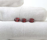 Garnet oval 5x7 mm de Myhealingworld, brillo interior que complementa diseños
