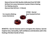 Garnet oval 5x7 mm de Myhealingworld, textura superficial que muestra su color profundo