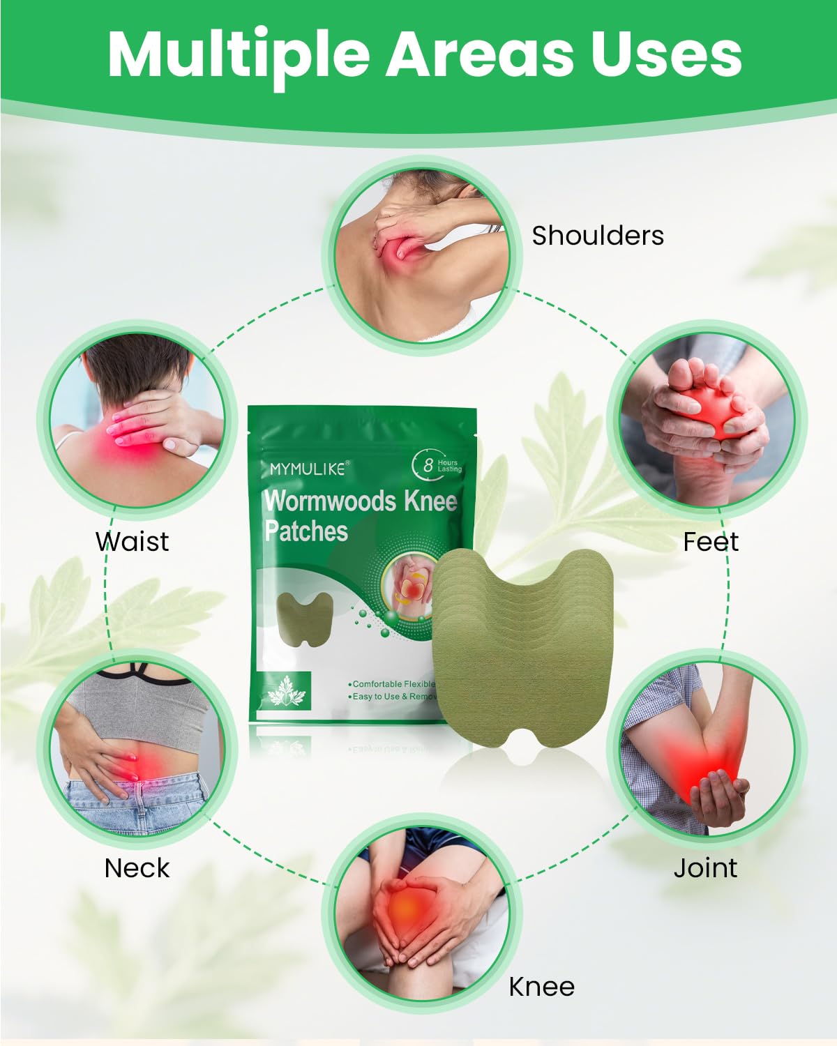 MYMULIKE aplicación fácil para rodilla: coloca y disfruta de soporte inmediato.