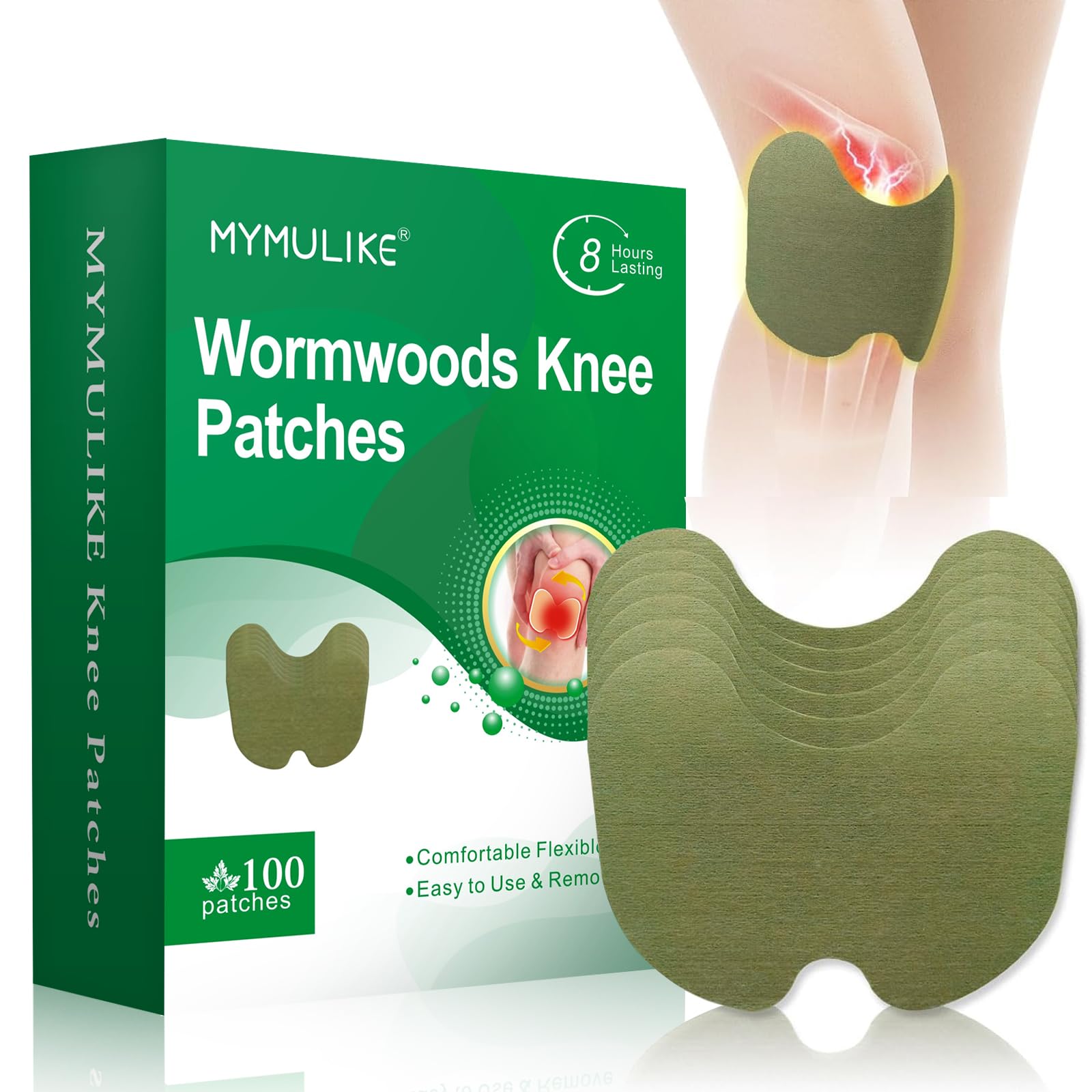 MYMULIKE parches rodilla, alivio suave de molestias.