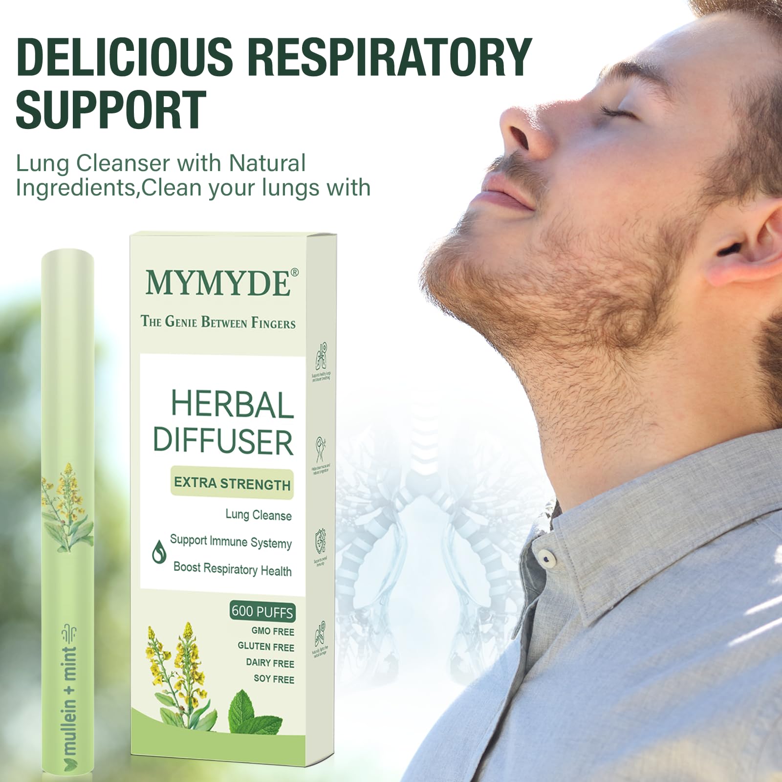 MYMYDE difusor herbal extracto-menta sensación refrescante