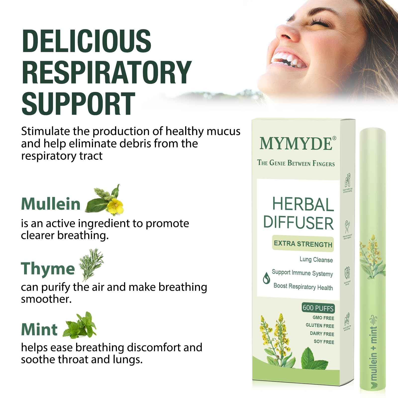 MYMYDE difusor herbal llanten-respiro claro