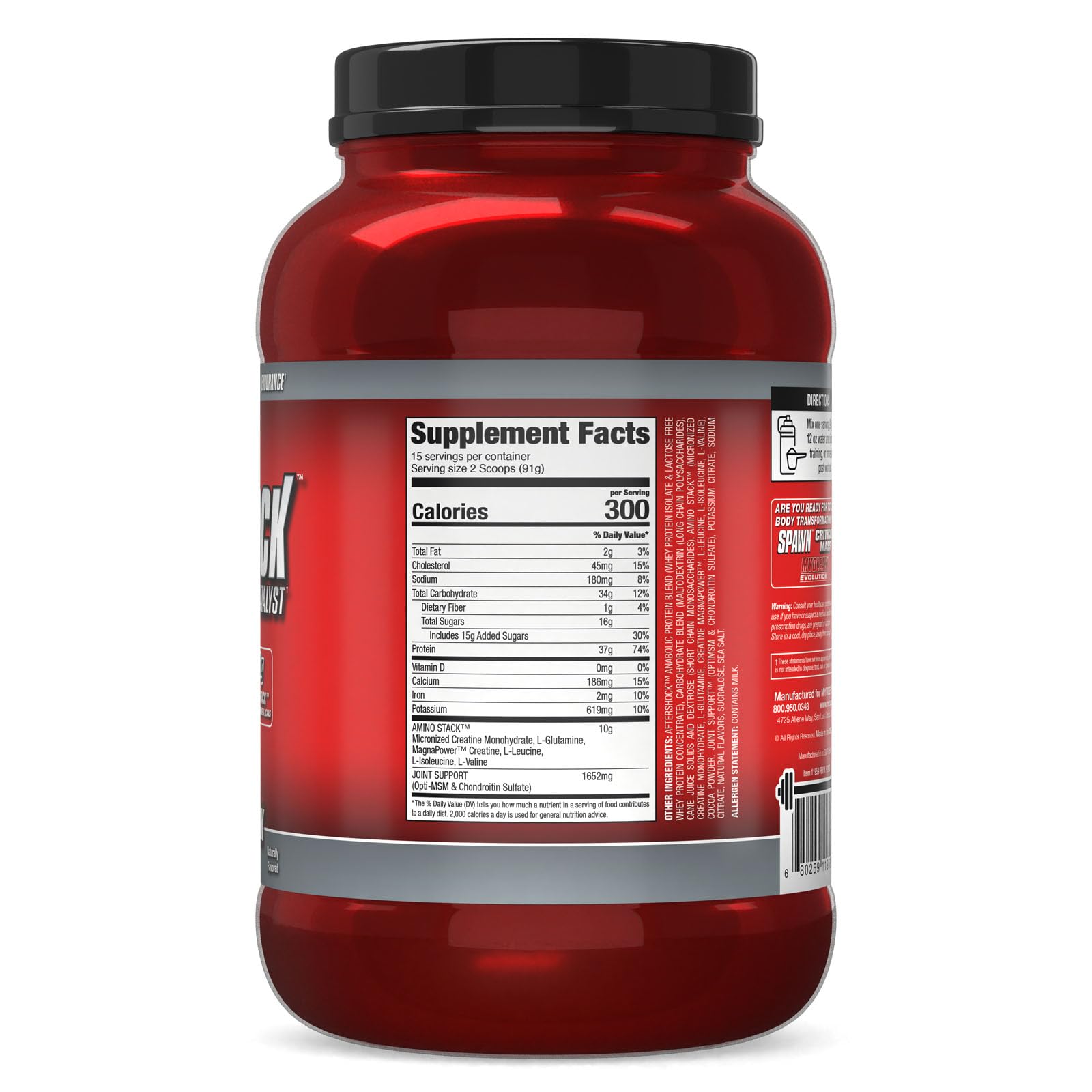 Apto para atletas serios: Myogenix Aftershock para recuperación más rápida.