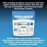 MYOXCIENCE Creavitalis ritmo diario de entrenamiento para potencia sostenida.