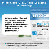 MYOXCIENCE Creavitalis uso diario para apoyo en rendimiento y recuperación.