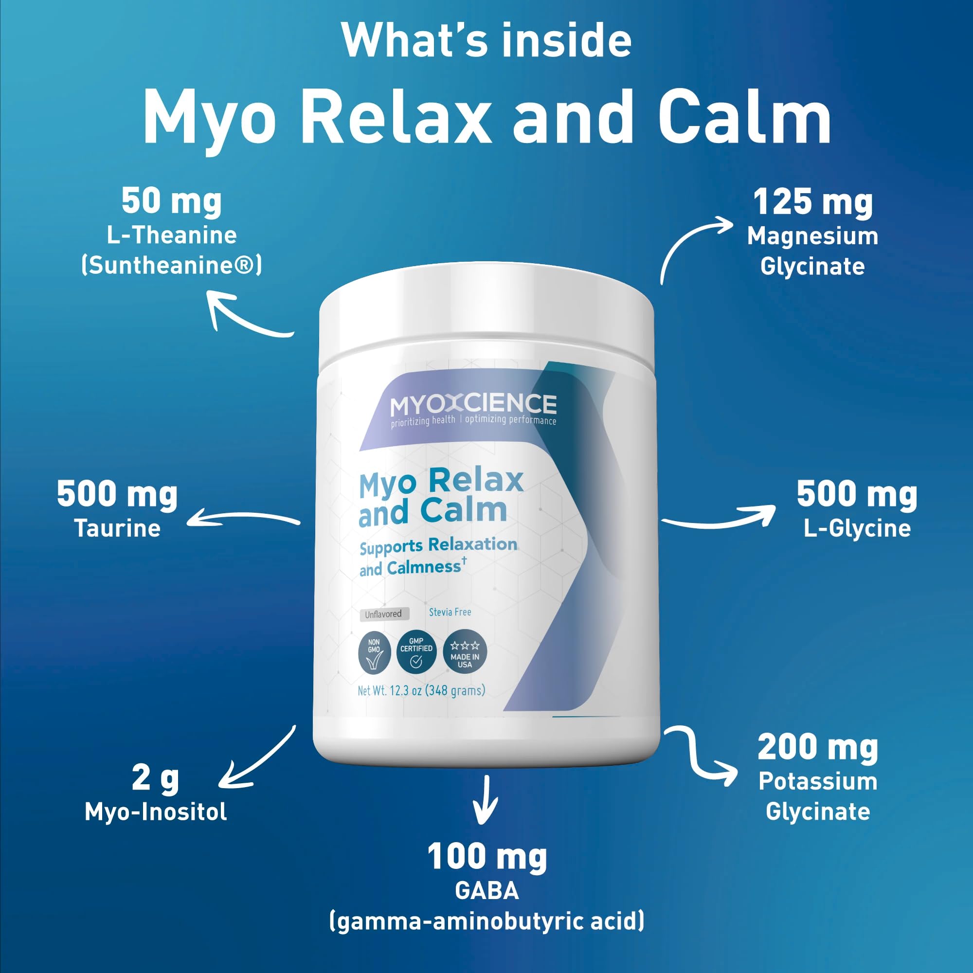 MYOXCIENCE Myo Relax & Calm hormonas-equilibrio para el bienestar diario