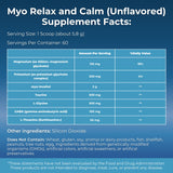 MYOXCIENCE Myo Relax & Calm ingredientes-clave magnesio y L-teanina para la relajación