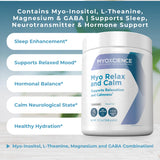 MYOXCIENCE Myo Relax & Calm proceso-cGMP fabricación en instalaciones FDA