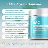 MYOXCIENCE NAC Glycine Supreme, aminoácidos clave para uso diario y rendimiento