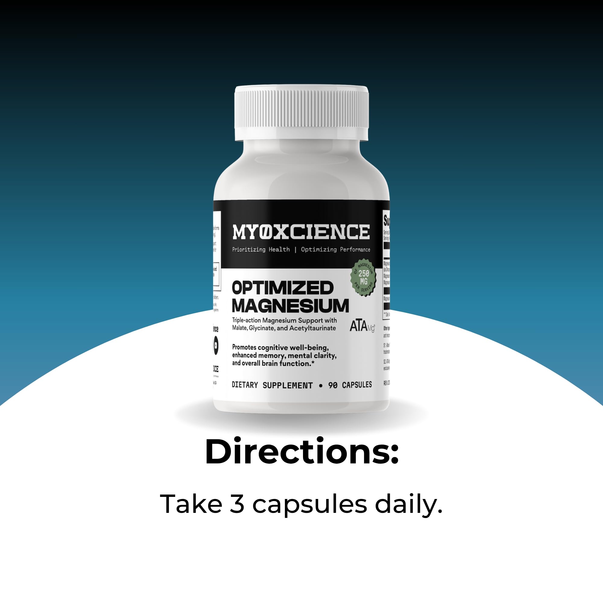 MYOXCIENCE uso nocturno para apoyo de sueño y relajación muscular.