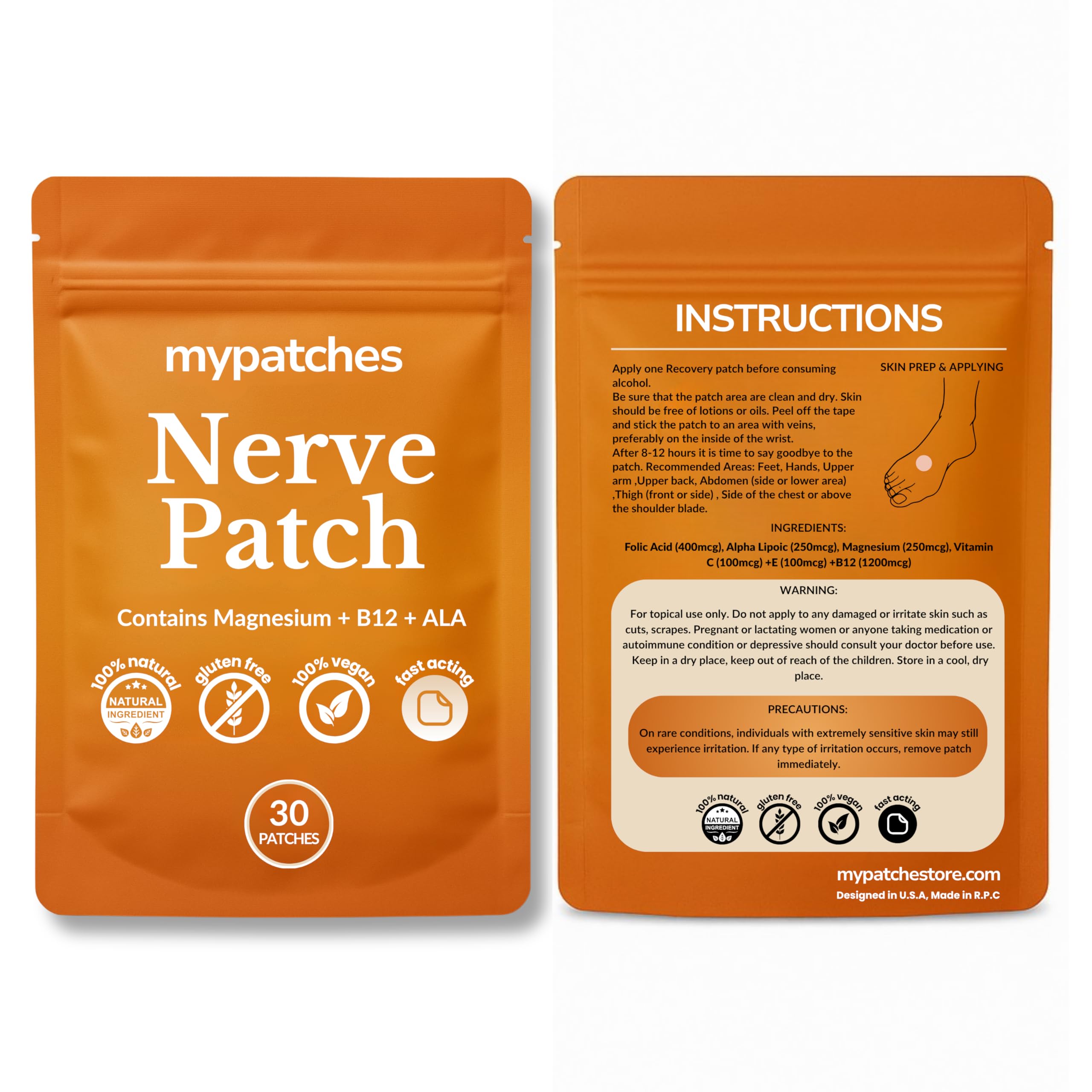 mypatches Adhesivo hipoalergénico suave para piel sensible