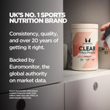 Myprotein Clear Whey Isolate: batido translúcido, opción ligera para merienda post-entrenamiento.