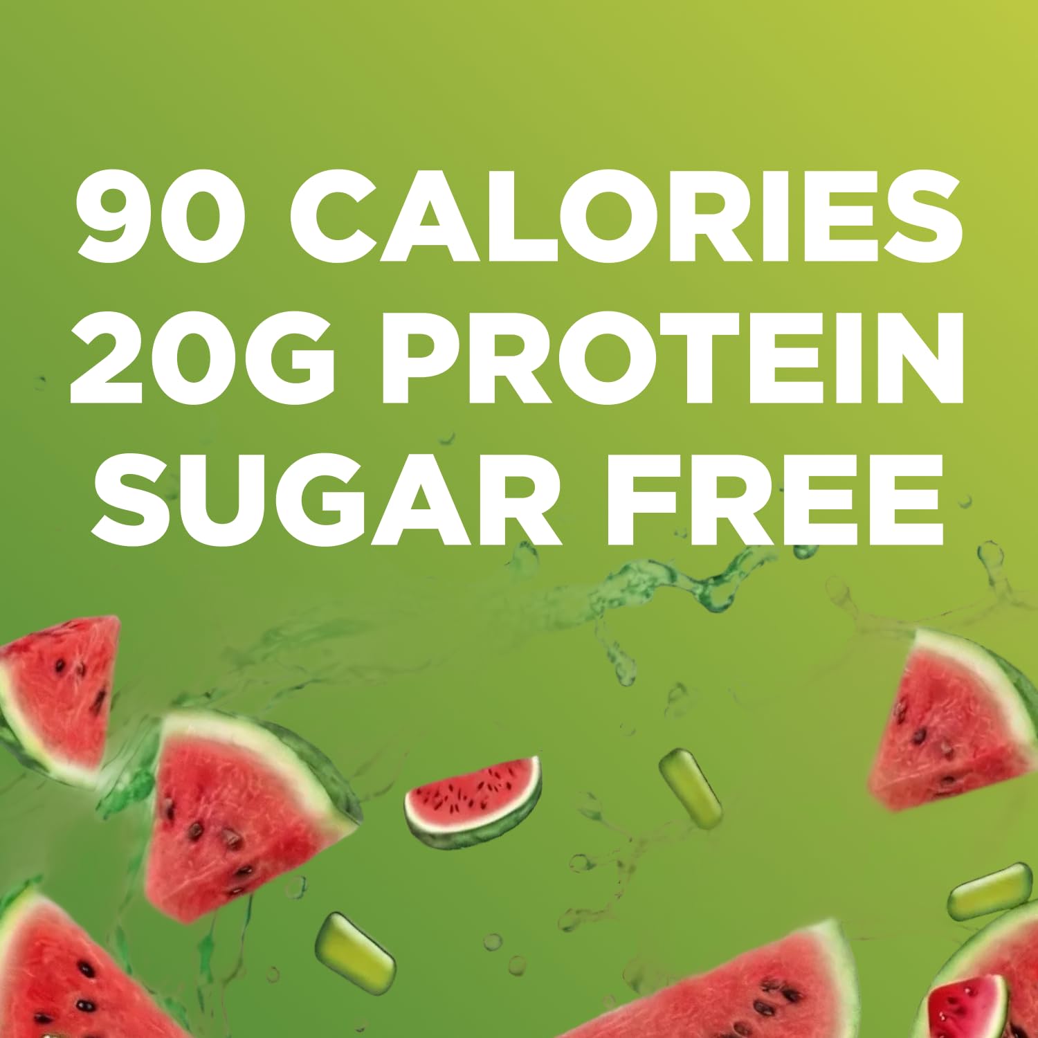 Etiqueta destaca 20 g de proteína por porción del producto.