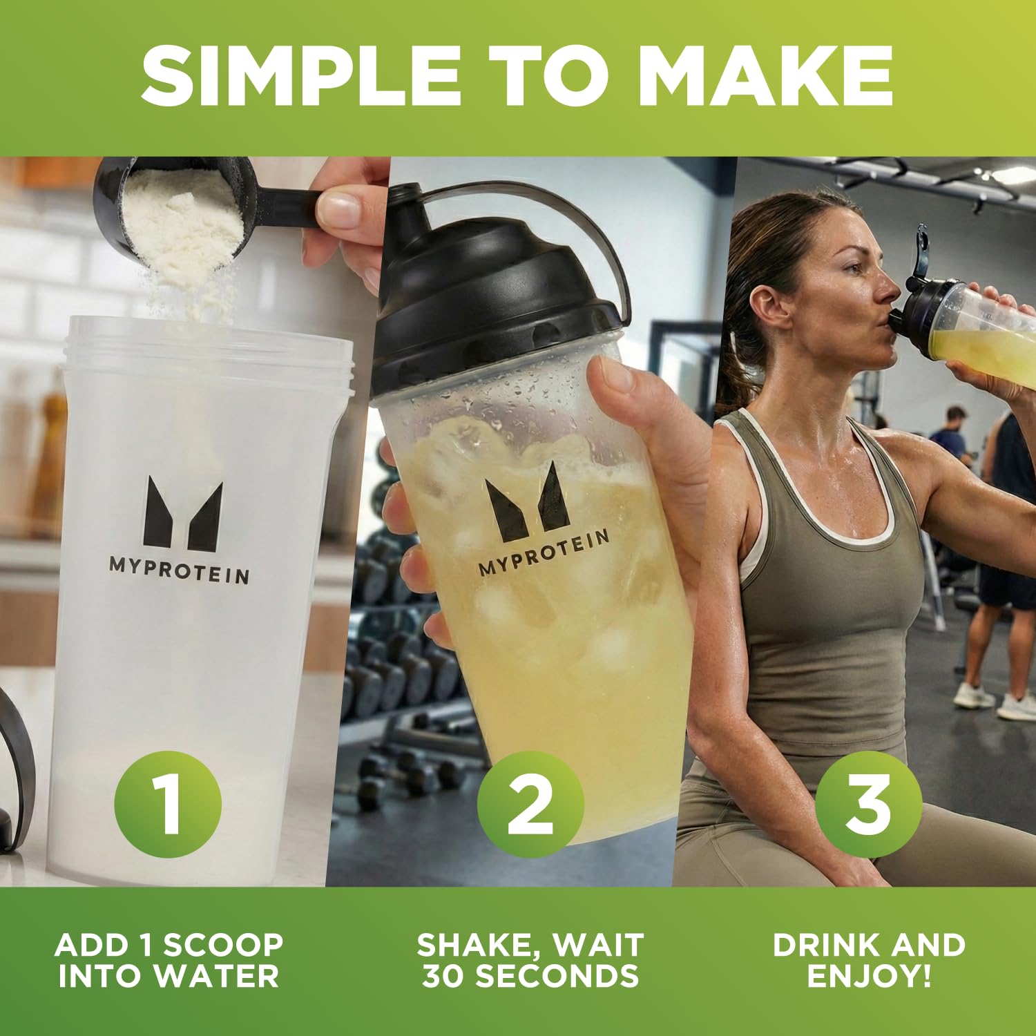 Myprotein Clear Whey Isolate, opciones de sabor frutales para elegir.