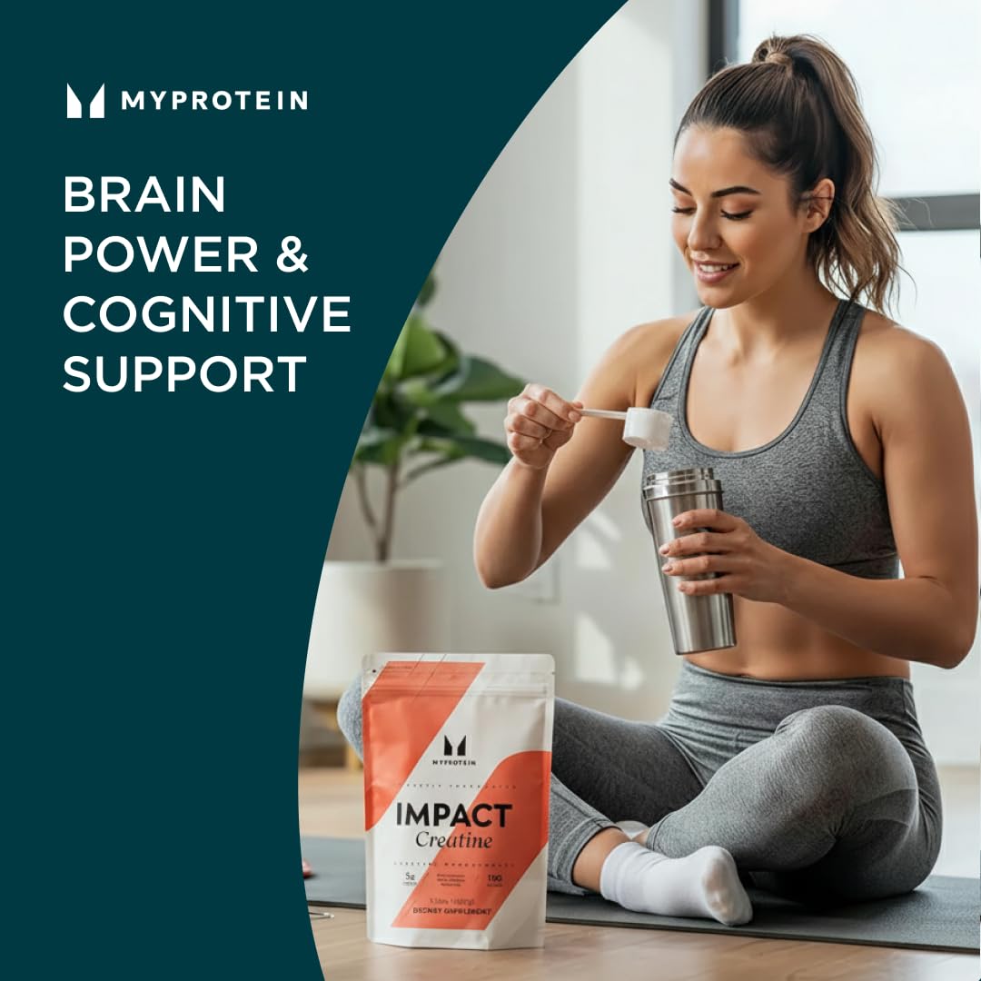 Myprotein Creatina Monohidrato: enfoque diario para entrenar con constancia y potencia.
