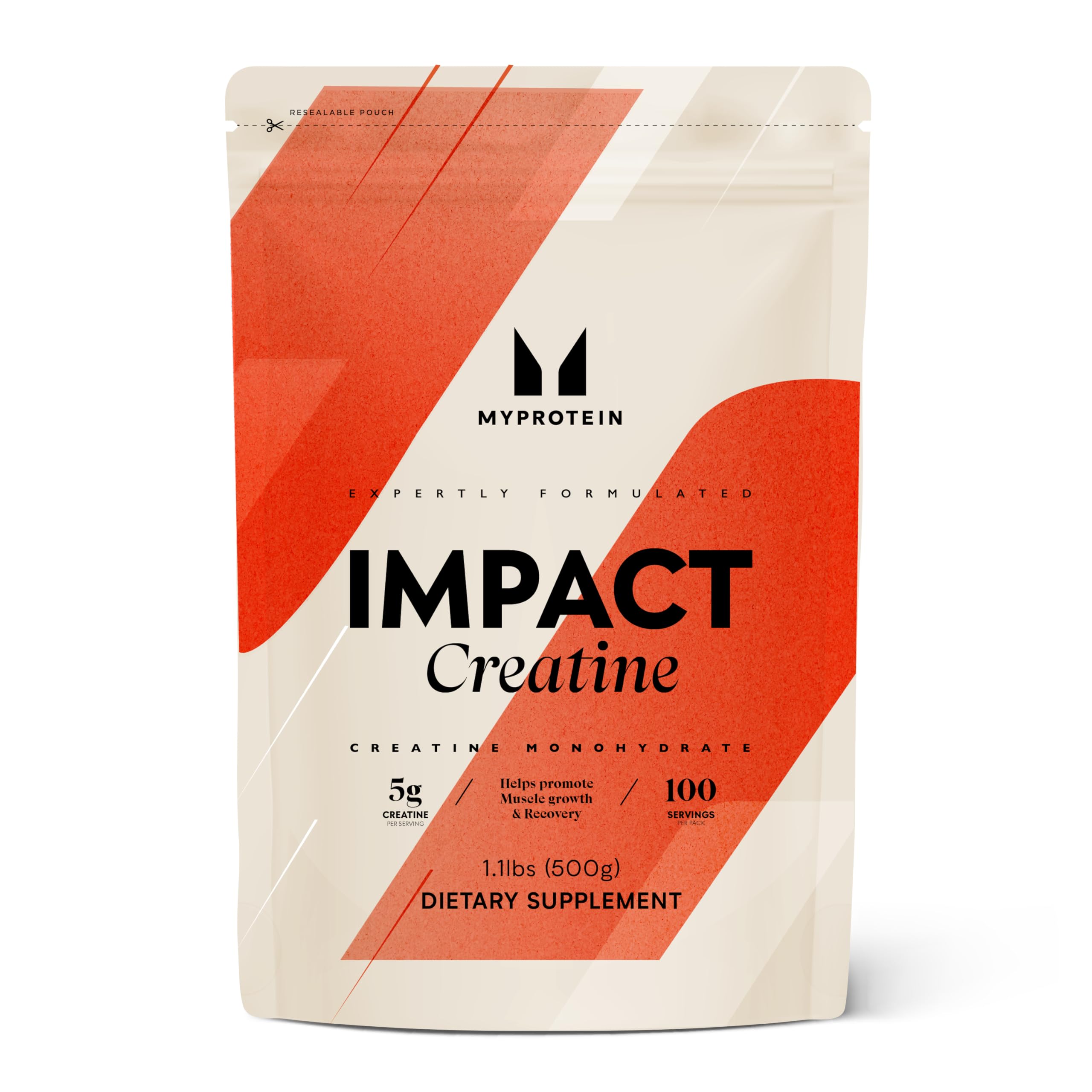 Myprotein Creatina Monohidrato: polvo sin sabor, disolución rápida para entrenamientos intensos.