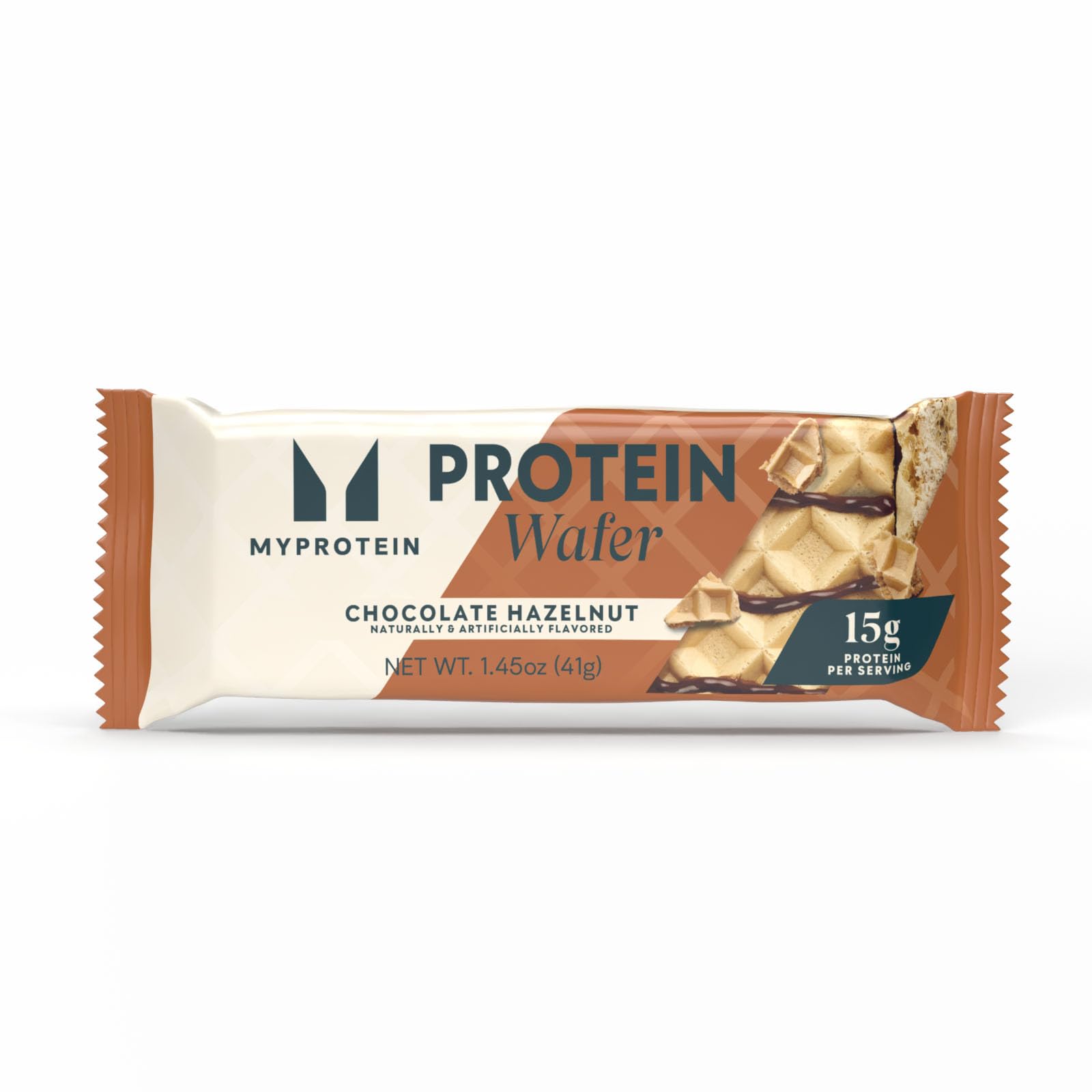 Myprotein Crispy Wafers diseño cuadrado, fácil dividir porciones para llevar