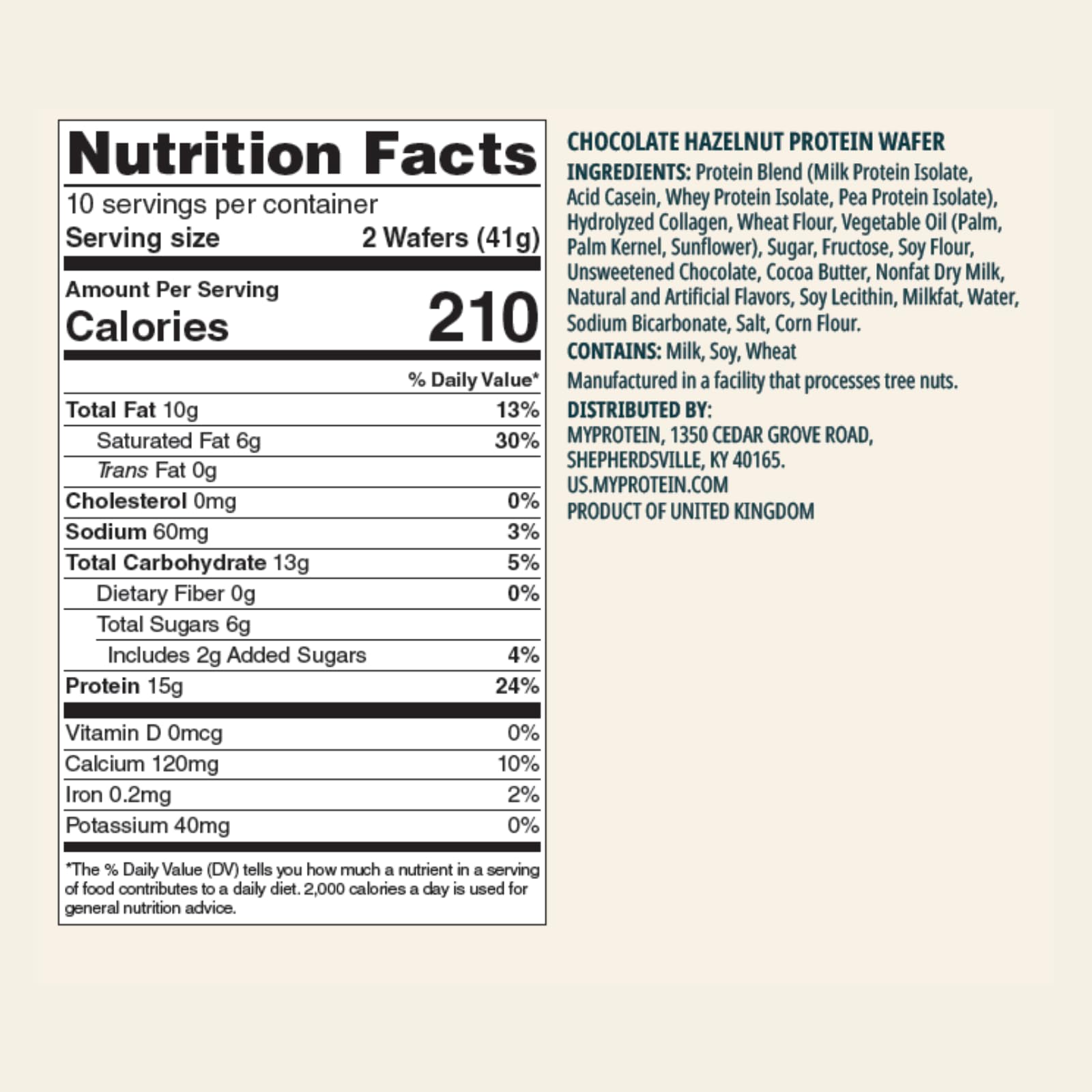 Myprotein Crispy Wafers textura crujiente, ideal para satisfacer antojos con proteína