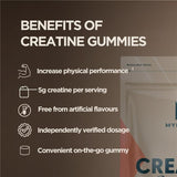 Gominolas de creatina Myprotein para recuperación muscular tras entreno.