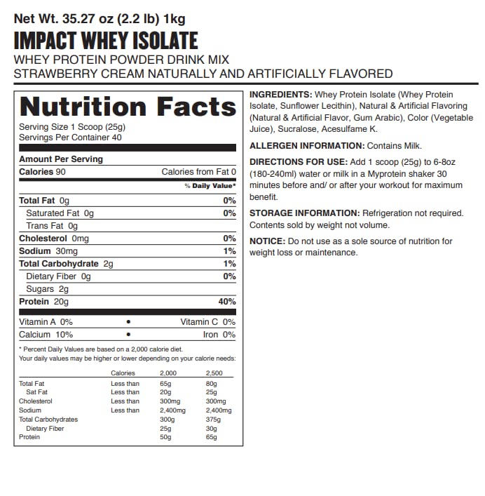 Receta de desayuno con Myprotein Impact Whey Isolate con sabor a fresa