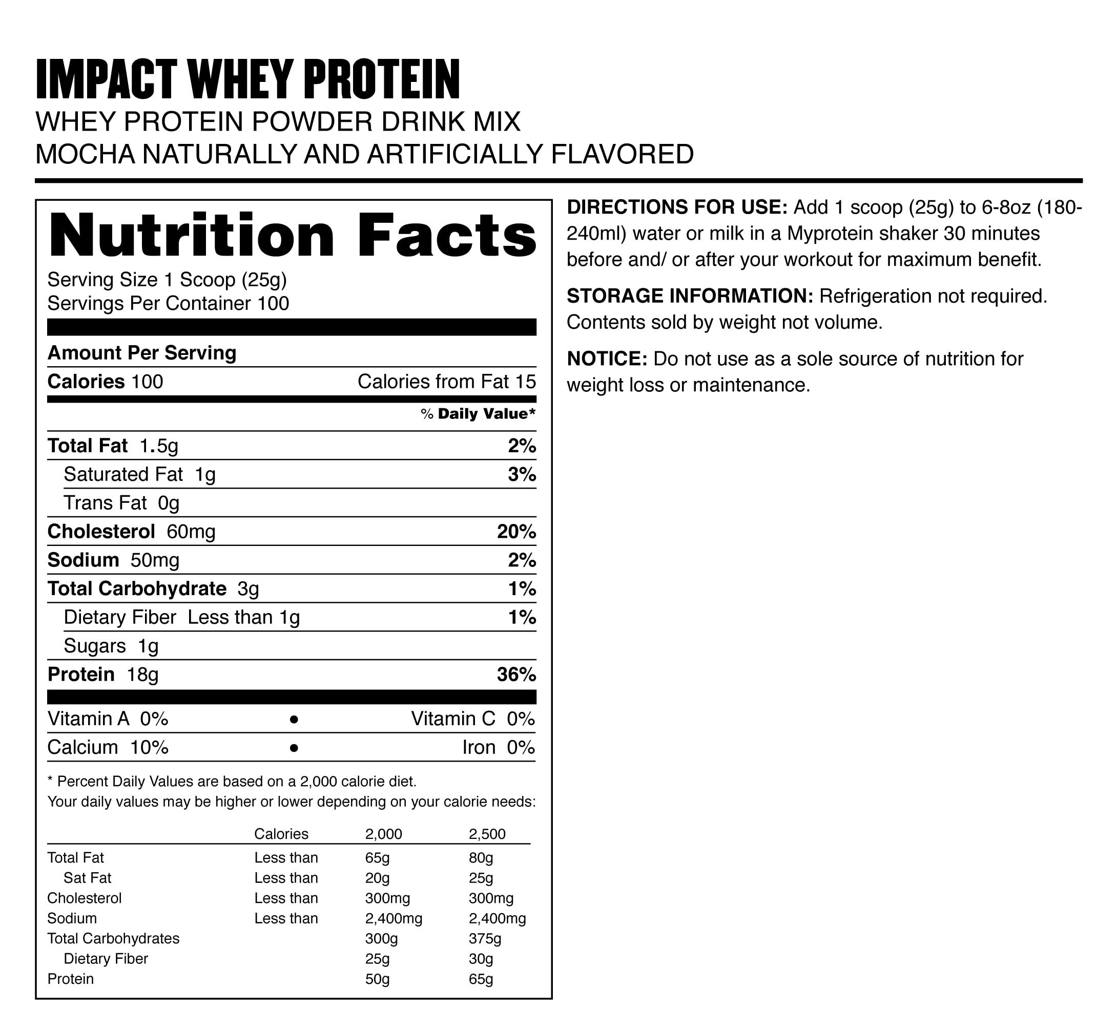 Textura cremosa de la proteína Impact Whey Isolate Mocha en shakes.
