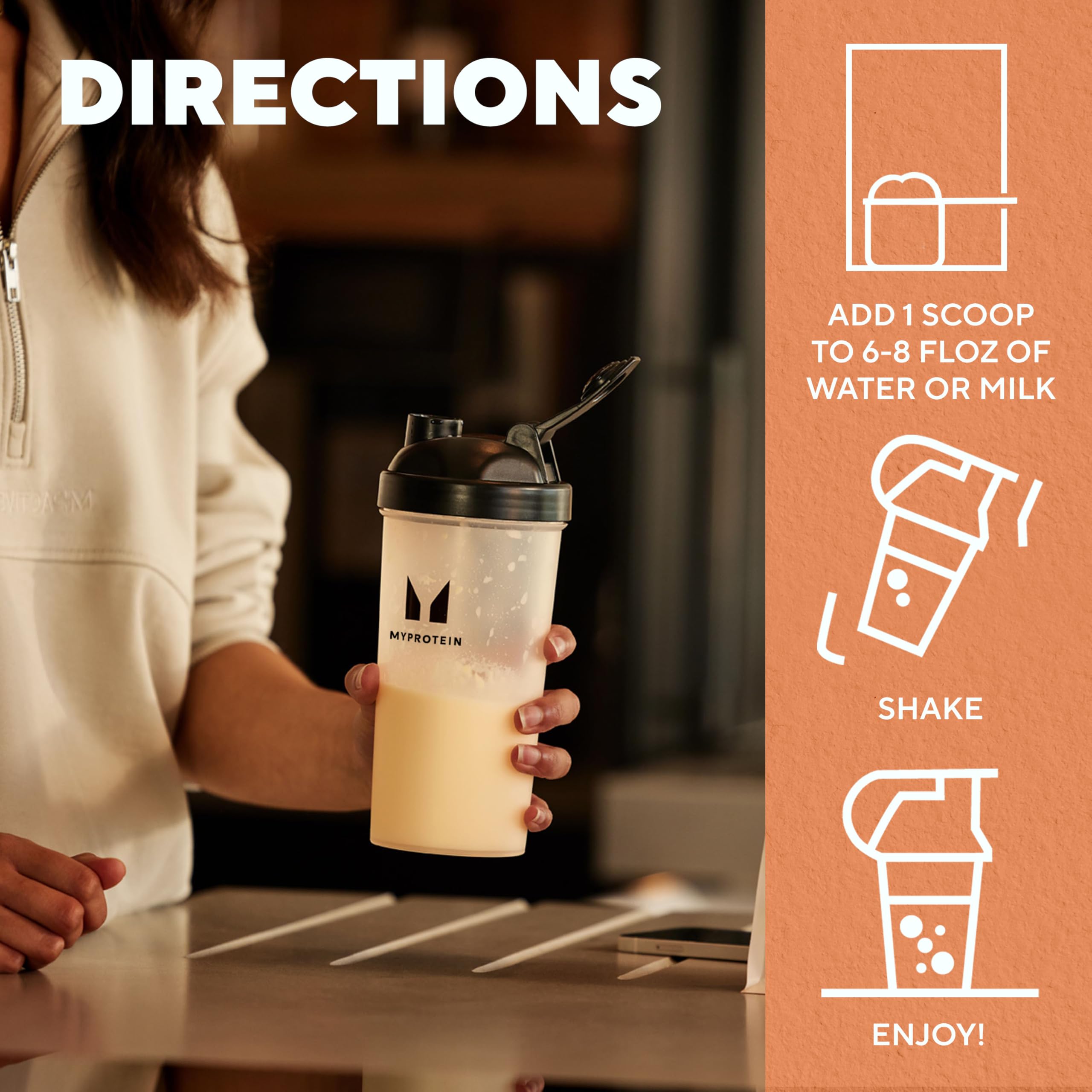 Myprotein Impact Whey Isolate, 4.5 g BCAA por porción, apoyo a la energía.