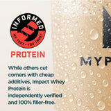 Vaso medidor de Myprotein para batidos con Impact Whey Isolate.