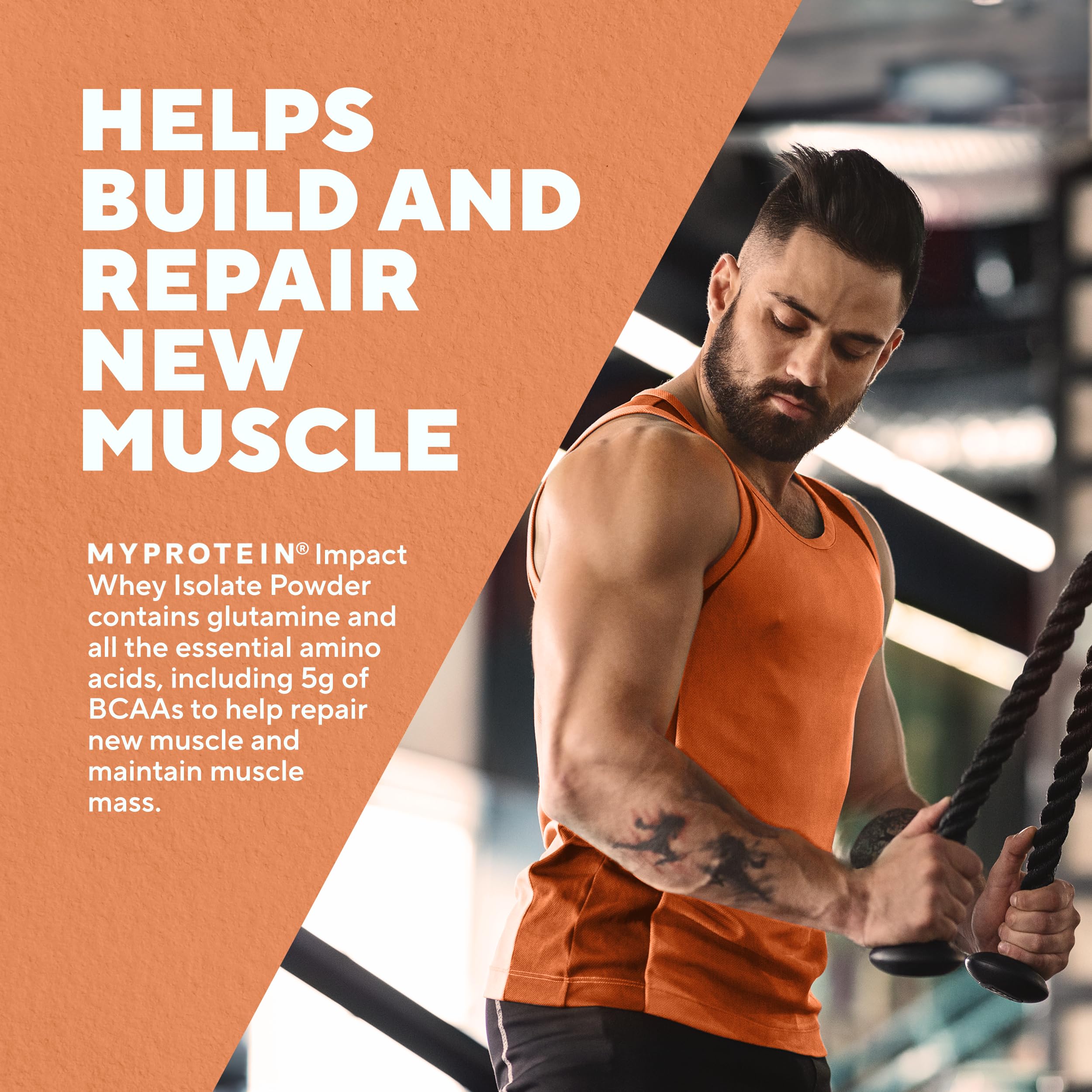 Myprotein Impact Whey, sabor chocolate ideal para batidos cremosos y deliciosos.