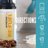 Myprotein Impact Whey, proceso de secado a baja temperatura para mejor sabor y textura.