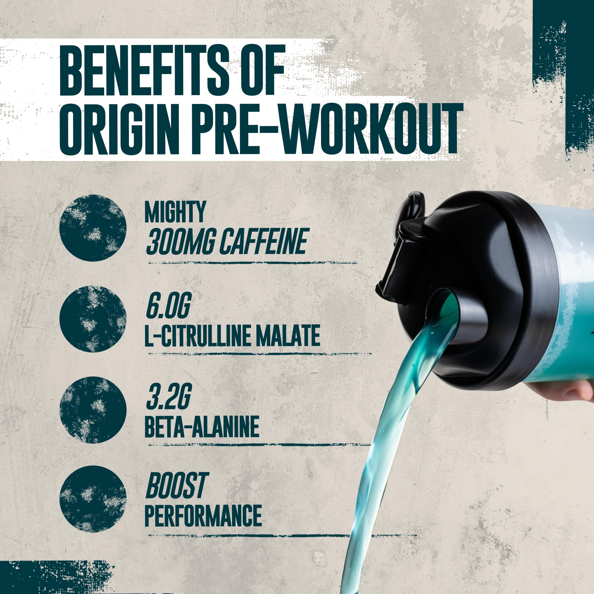 Myprotein Origin envase línea profesional con dosificación precisa para confianza