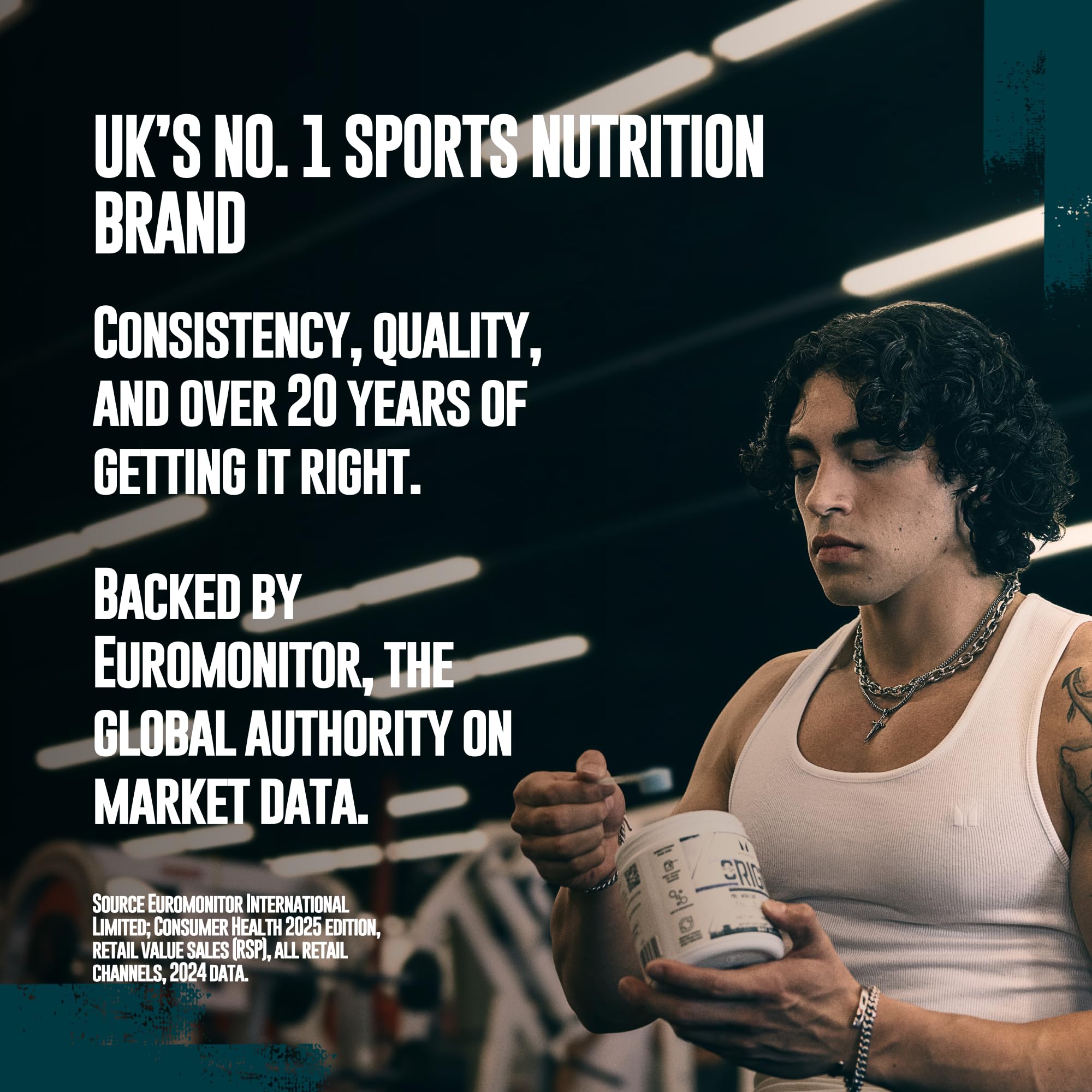 Myprotein Origin scoop medidor muestra porciones para entrenamientos consistentes