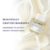 MYROSY, aplicación suave en cuerpo, aroma ligero y cómodo.