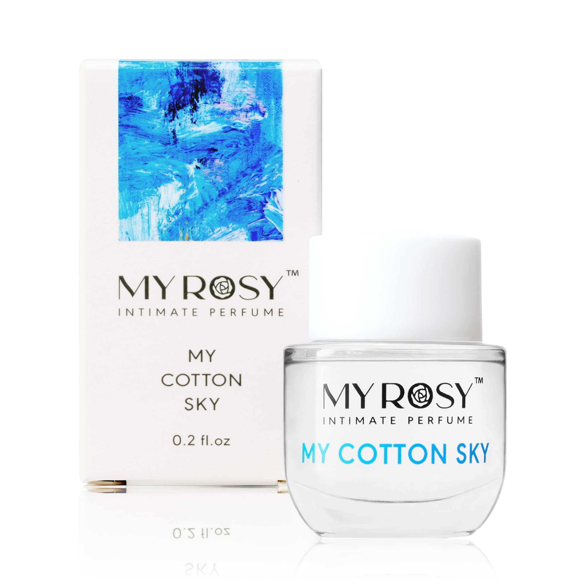 MYROSY My Cotton Sky notas de limón fresco para una sensación limpia.