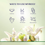 MYROSY In My Oasis: base de cedro y ámbar para calidez.