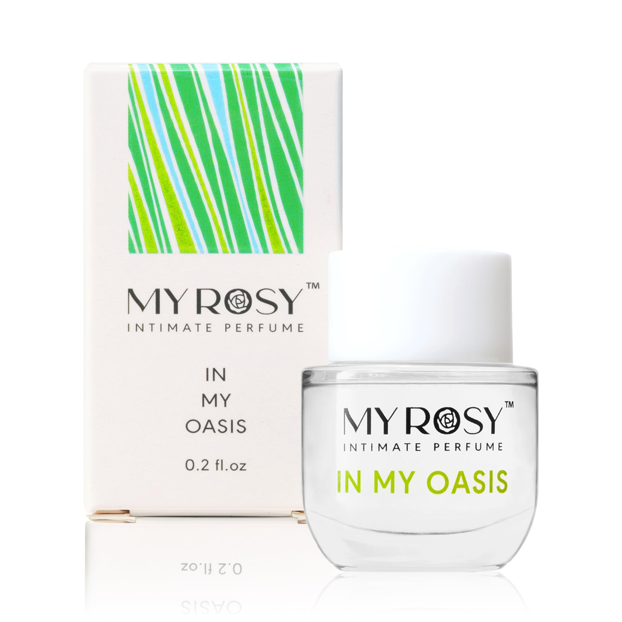 MYROSY In My Oasis: notas verdes frescas que inspiran sensación de frescura.
