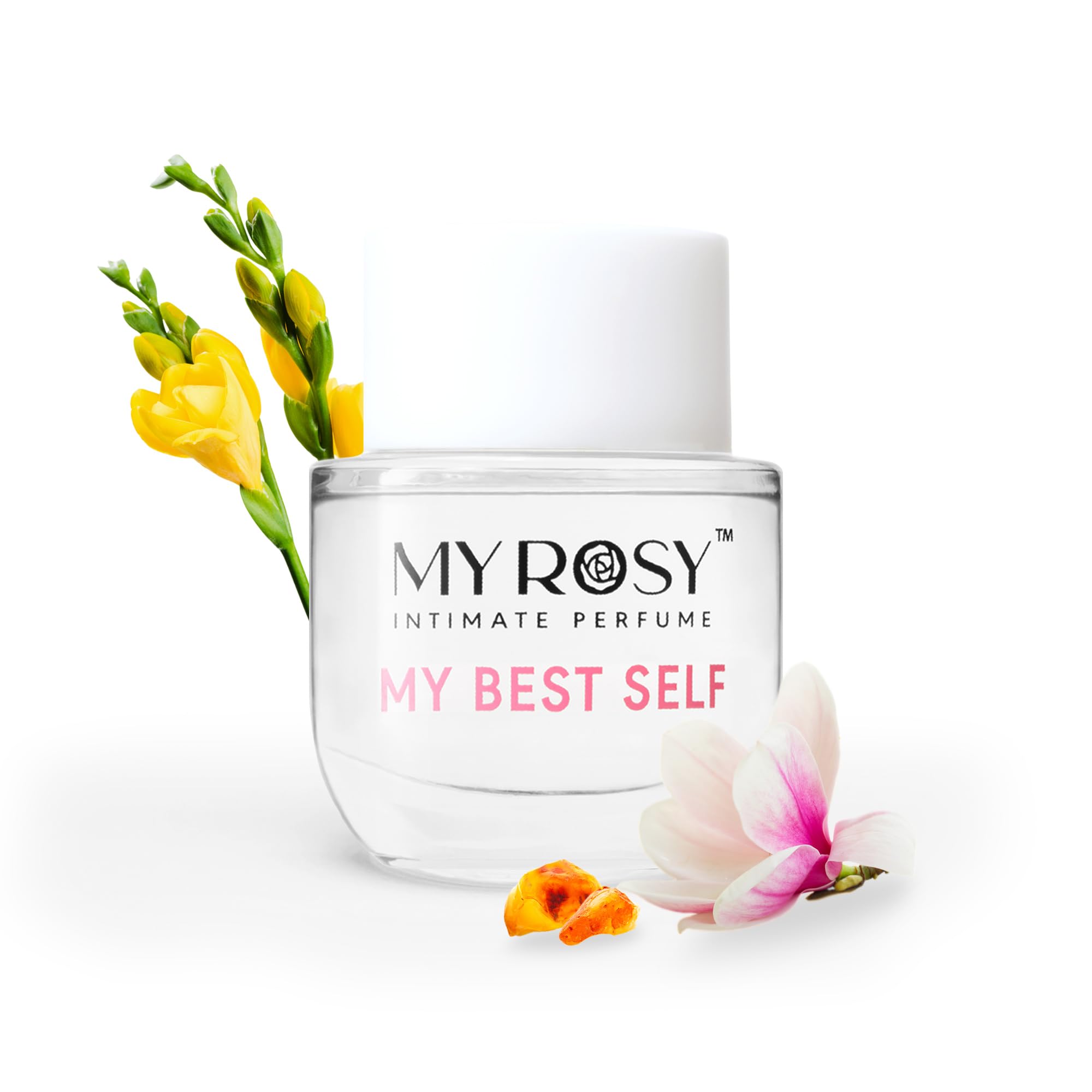 MYROSY Mi Mejor Yo: botella floral para uso diario y sensación fresca duradera.