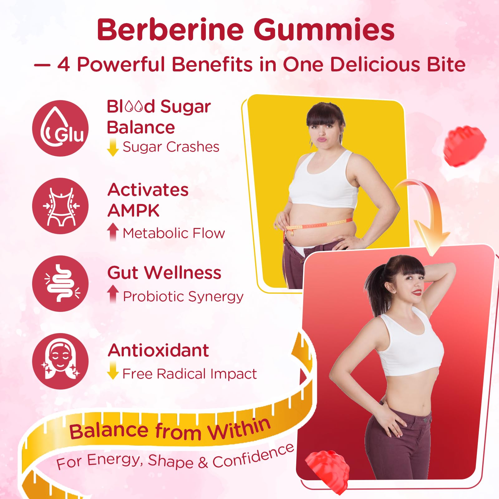 Gomitas Mix Berry de Myrtaverde, sabor agradable para consumo diario.