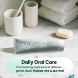 MySmile empaque sostenible: opción responsable para cuidado dental diario.